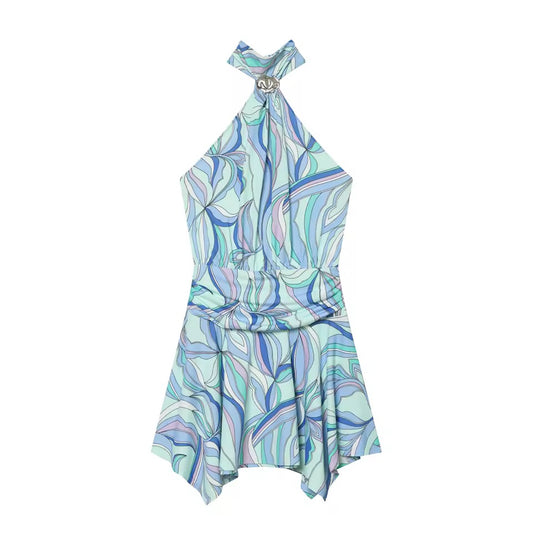 Ocean Breeze Halterneck-Kleid