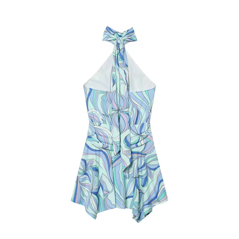 Ocean Breeze Halterneck-Kleid
