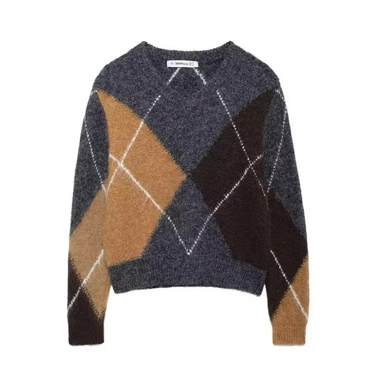 Pullover mit Rautenmuster