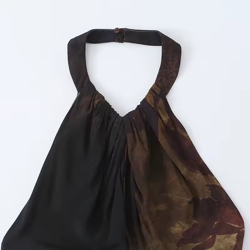 Noir Éclipse – Cut-Out Maxi-Kleid