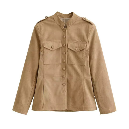 Utility-Jacke mit Stehkragen