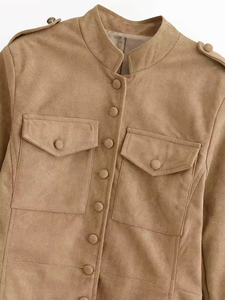Utility-Jacke mit Stehkragen
