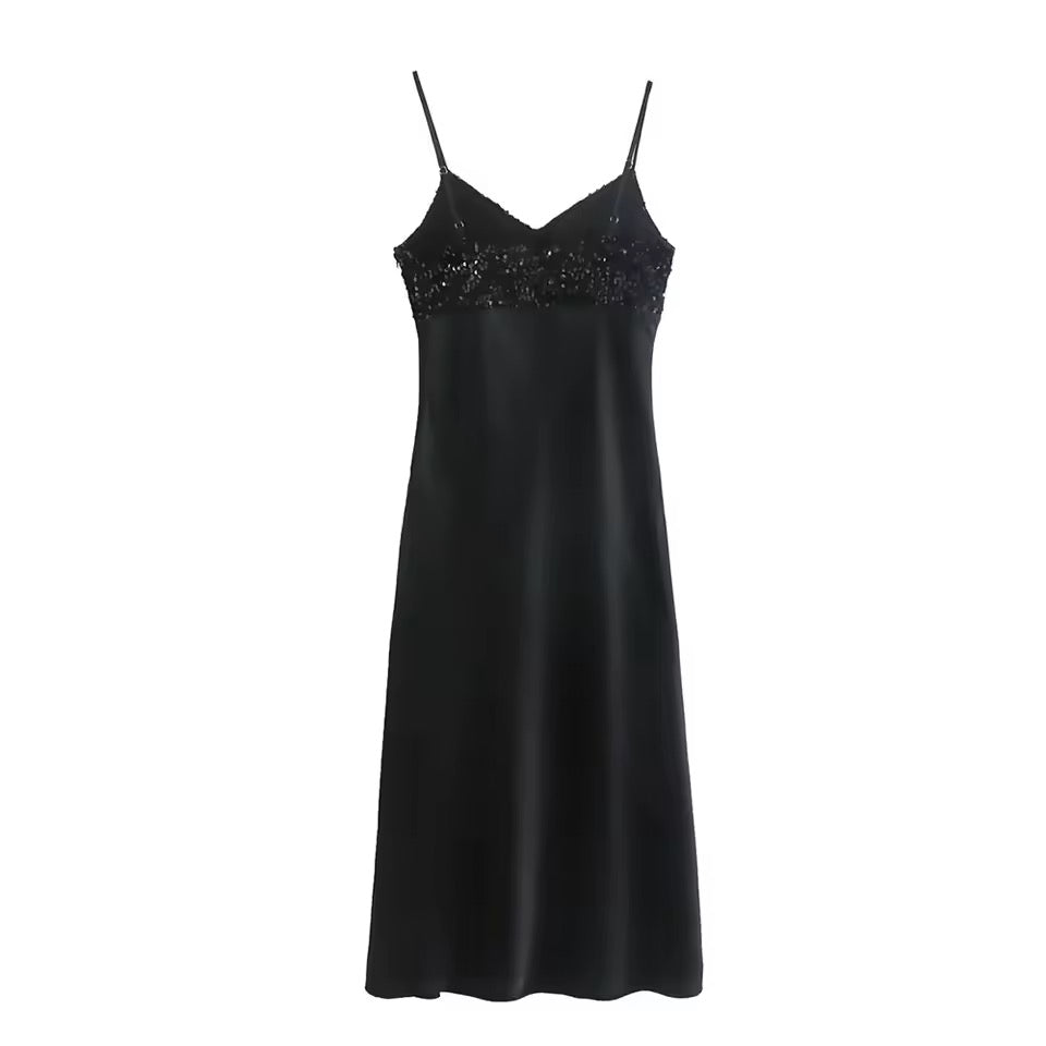 Midnight Slip Kleid